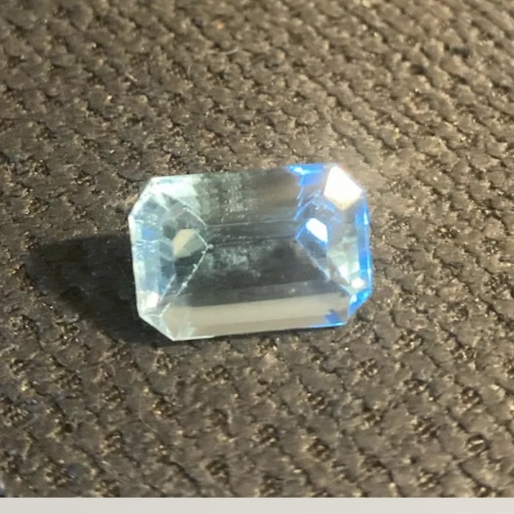Swiss Blue Topaz Natural 10.25 Carat Gem Genuine Loose Gemstone Emerald Cut